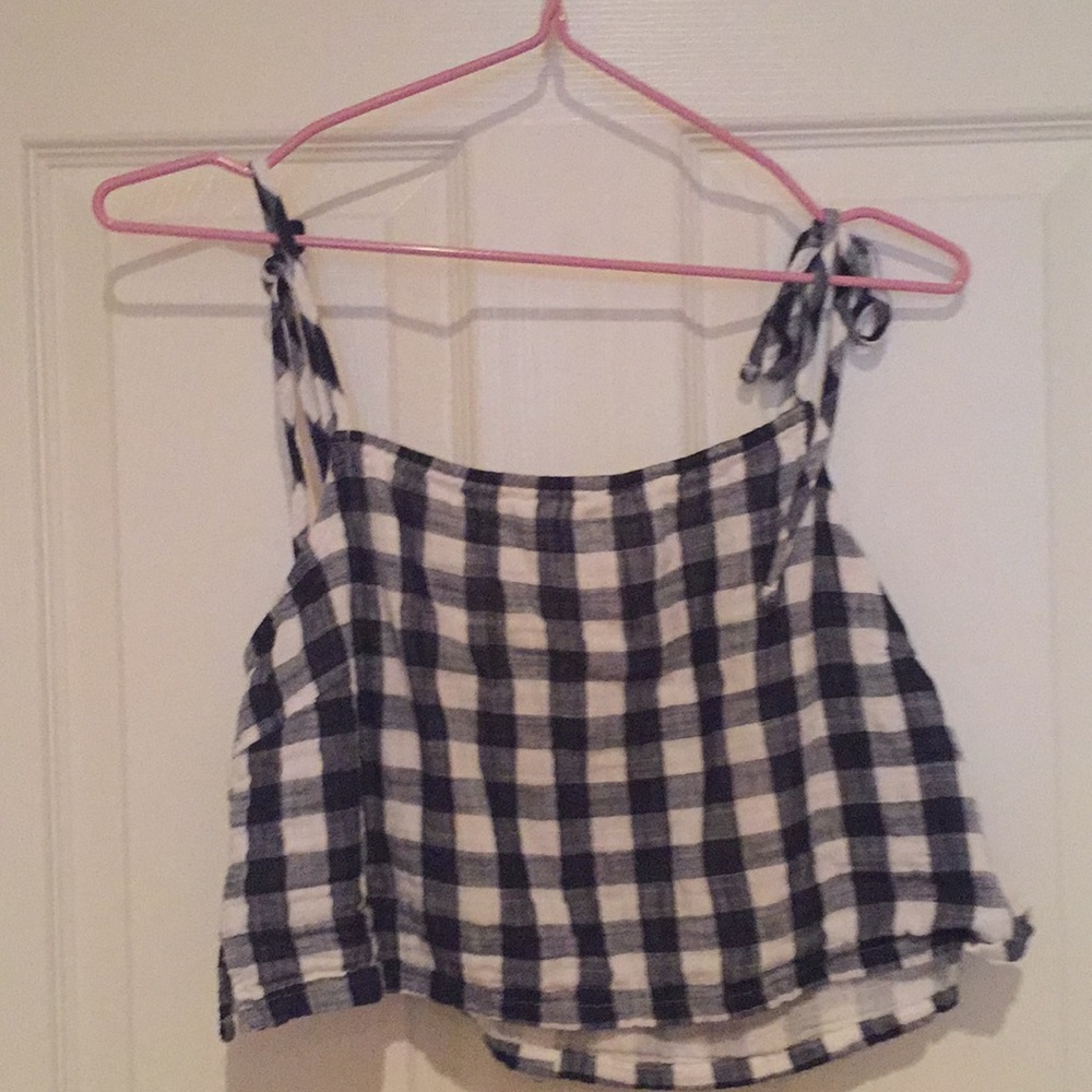 Forever 21 plaid crop top